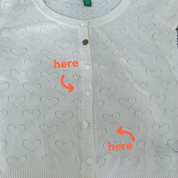 Sweet Heart white cardigan - Picture 4 of 4